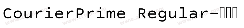 CourierPrime Regular字体转换